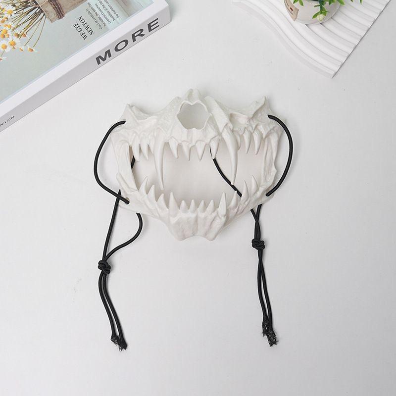 

Костюмы на Хэллоуин, маски, косплей, декоративный реквизит, аниме-игры, костюмы, маски, готический панк-стиль Tiger - White белый