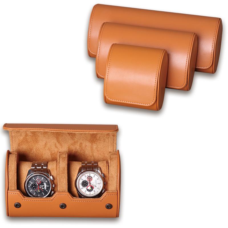 Caja de Almacenamiento para Relojes de Cuero PU Impermeable con 1-3 Ranuras - Empaque de Regalo Resistente a las Manchas
