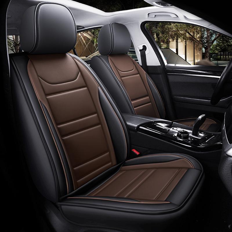 Universal All-Season Leather Car Seat Cushion and Cover