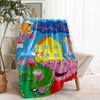 Peppa Pig Print Blanket - Soft & Comfortable, for Bedroom, Travel, Sofa, Home Decoration - Birthday Christmas Gift for Friend