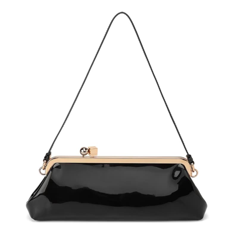 Женская модная контрастная клатч-сумочка чёрный