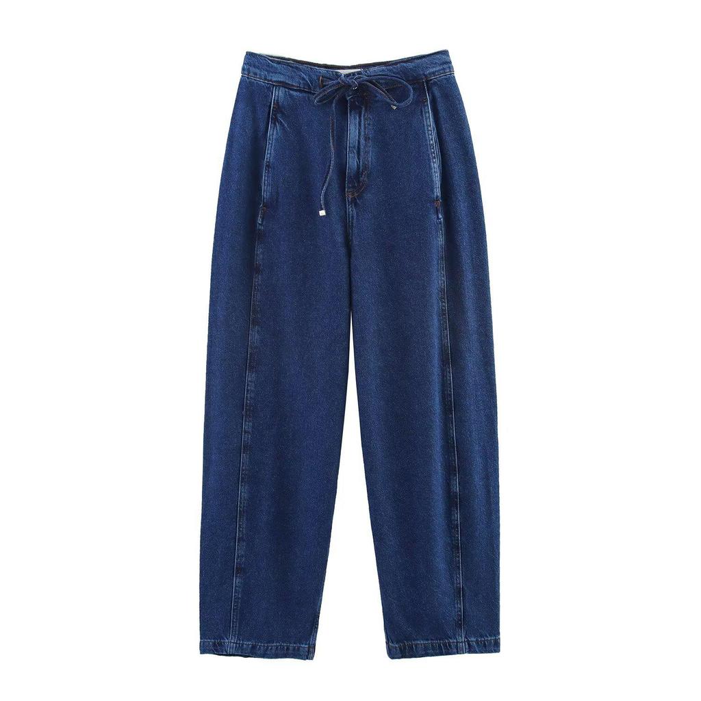 2025 Spring Women's Fashion Denim Zipper Jacket & High-Waisted Jeans Set