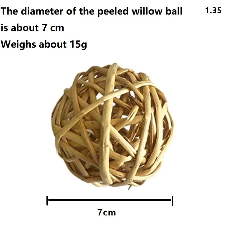 

7cm Natural Grass Ball for Guinea Pig Rabbit Hamster Small Animal Interactive Chew Toy