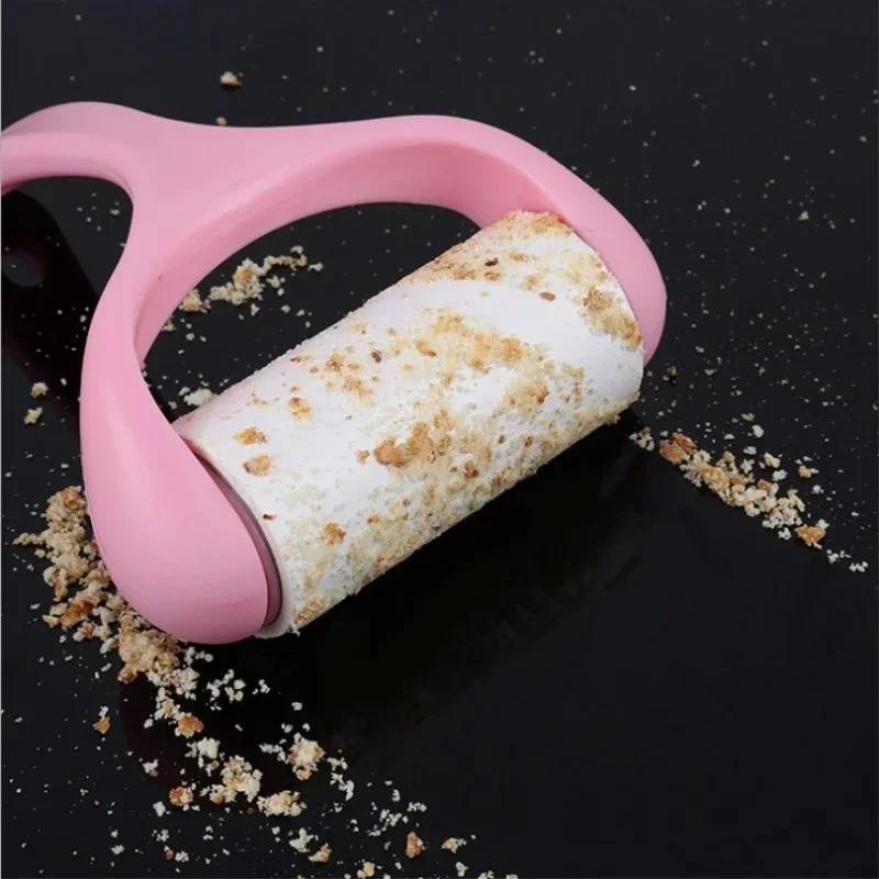 10CM Tape Sticky Clothes Lint Roller Brush Dust Dirt Fluff Remover for Clothes Pet Hair Dust Carpet Dust Removal Brush