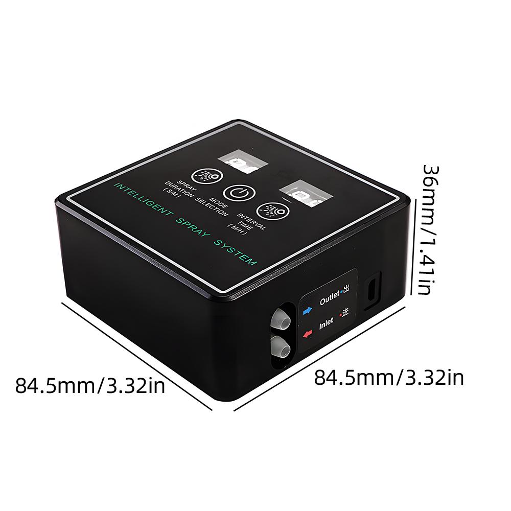 Reptile Fogger Smart Spray System Touchscreen Controller Reptile   Automatic with Timer Low Noise 360 Degrees   Misting Nozzles for Terr
