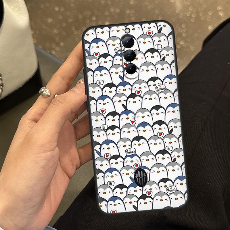 Милый чехол для телефона Kawaii Penguin для Nubia Red Magic 8 Pro Redmagic 5G 5S 6R 6S 7S 8S Pro Plus 6 7 Pro Cover Red Magic 6Pro