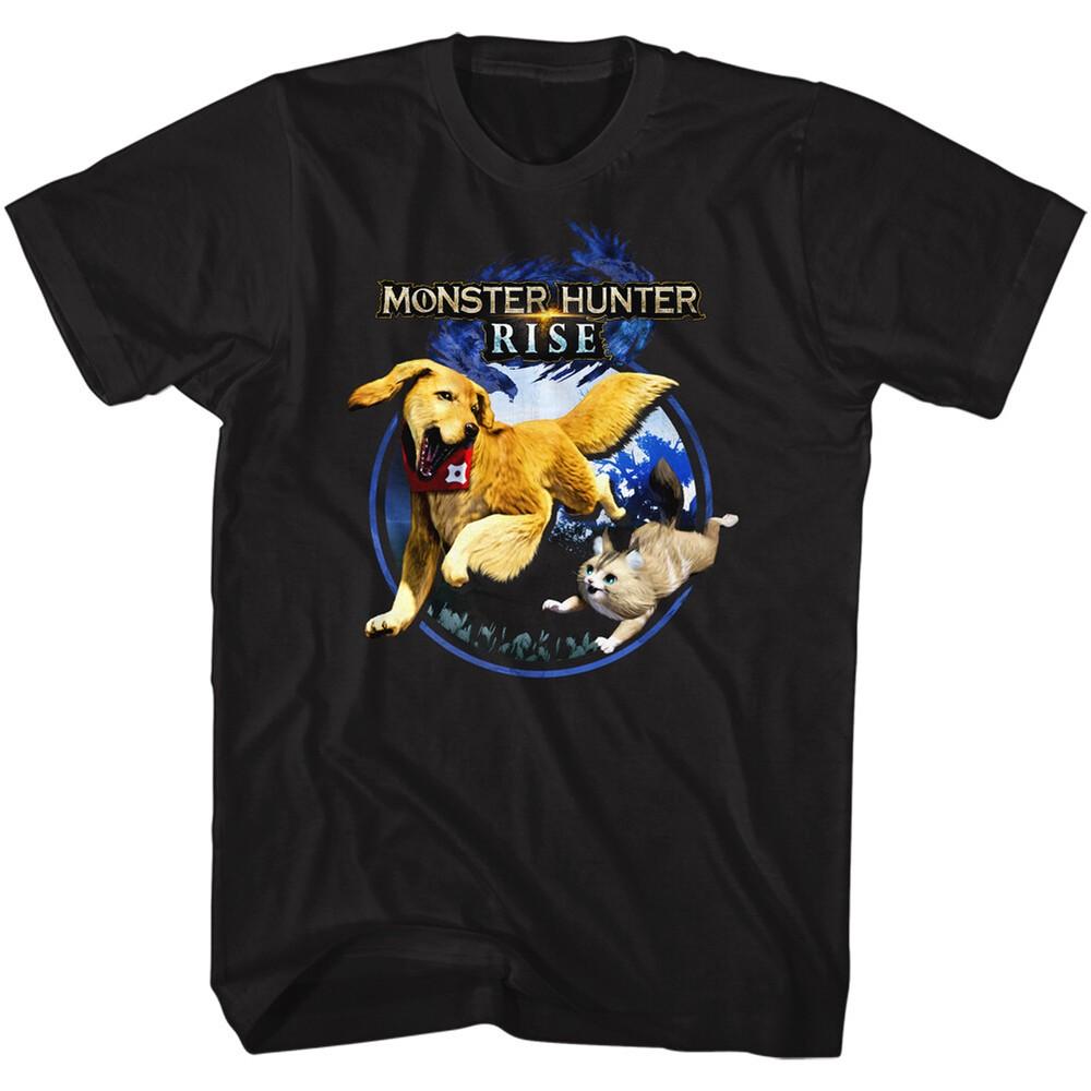 Monster Hunter Capcom Video Game Rise Pair Of Pals Men s T Shirt  Unisex T-Shirt S