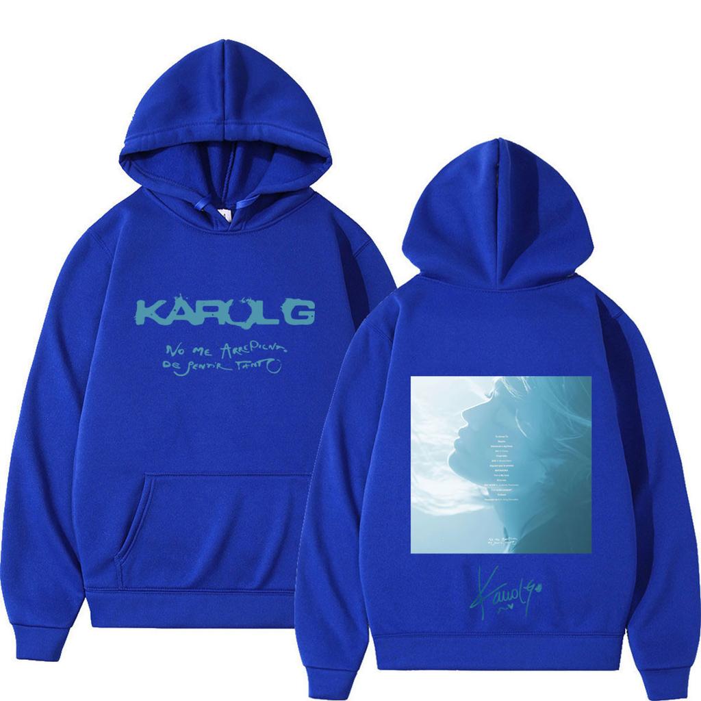 Karol G Album No Me Arrepiento De Sentir Tanto 2026  Hoodie Unisex Vintage Fashion Pullover Winter Loose Casual Sweatshirts