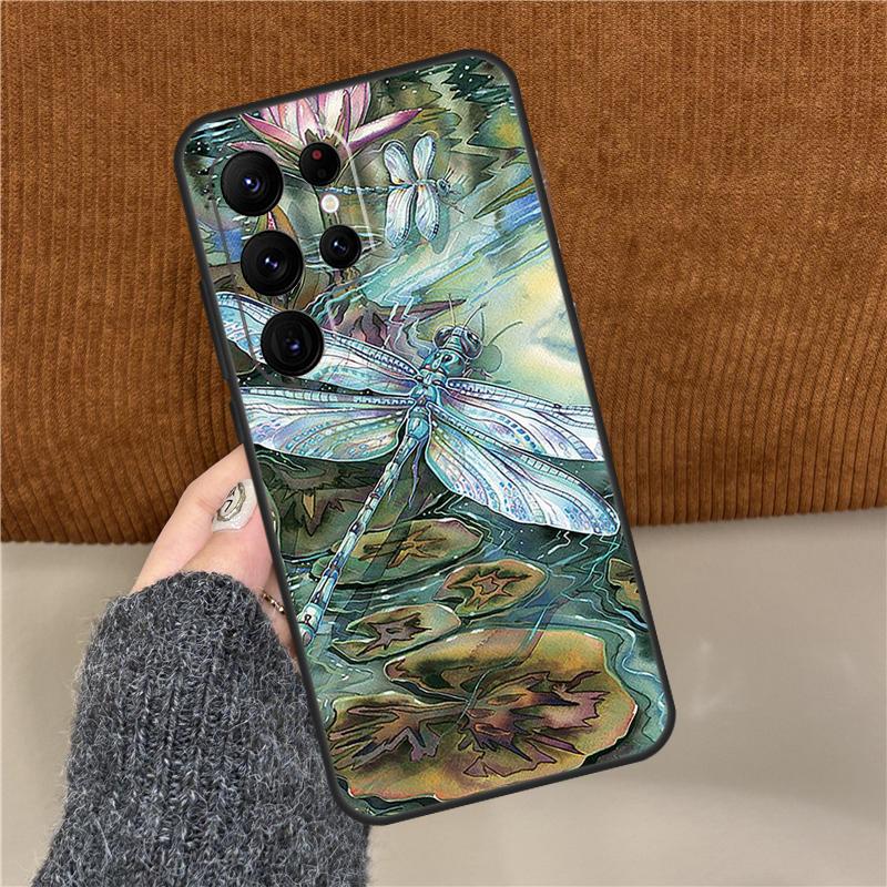 Dragonfly Phone Case For Samsung Galaxy S25 Ultra S9 S10 S20 FE S21 S22 S23 Plus S24 Ultra Back Cover
