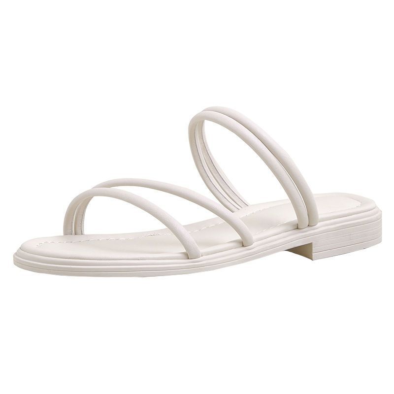 Foreign Trade Roman Sandals Women's Summer New Comfortable Versatile Slippers Student Flat Beach Cool Slippers
