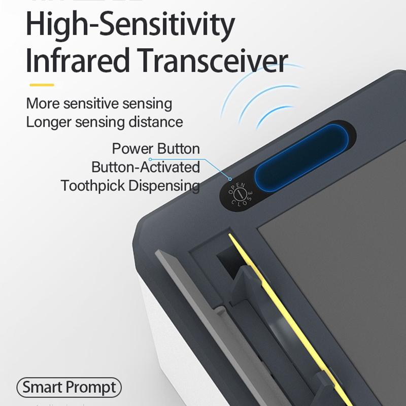 Smart Toothpick Holder Automatic Sensor Toothpick Dispenser Toothpick Container Electric Organizador Kitchen Accessories YQH005