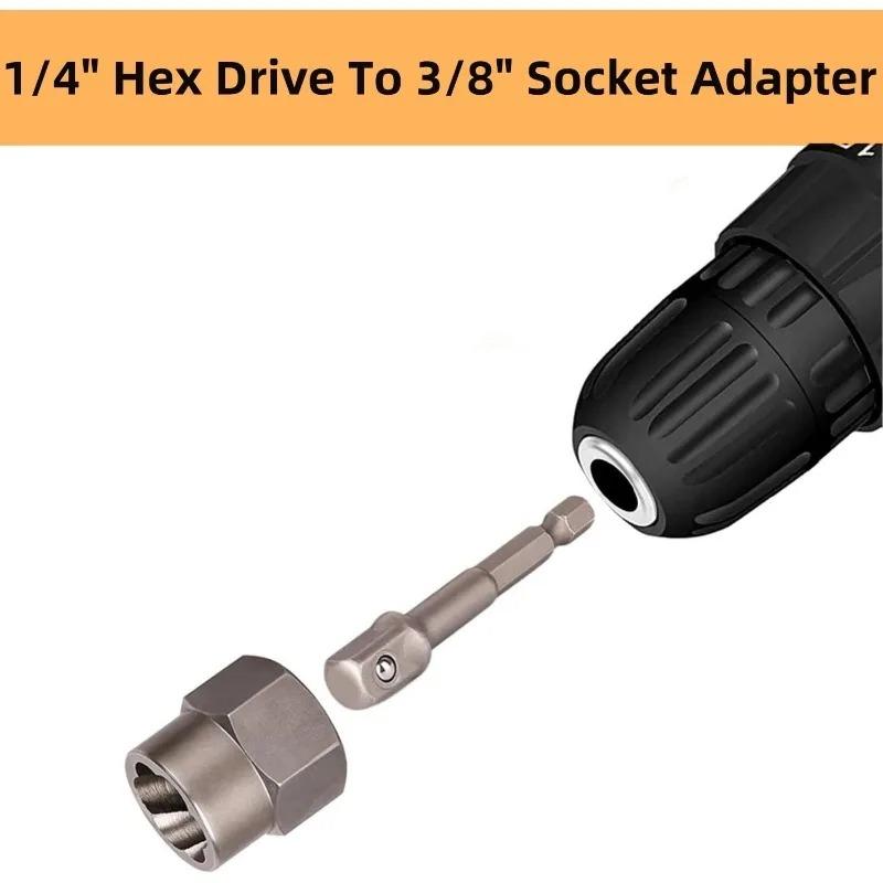 Professional 14pc Impact Bolt Extractor Set 1 4 3 8 Drive SAE Socket Anti Slip Remover for Stripped Nuts Screws W Adapter Tool