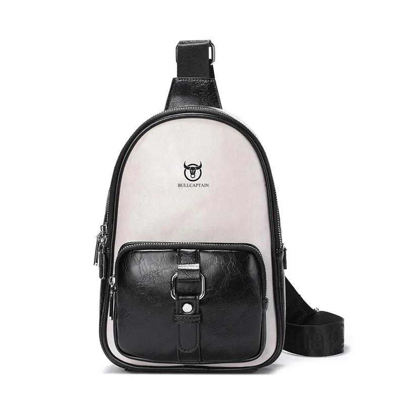 New Men's Authentic Chest Bag Waterproof Can Hold 8-inch Computer