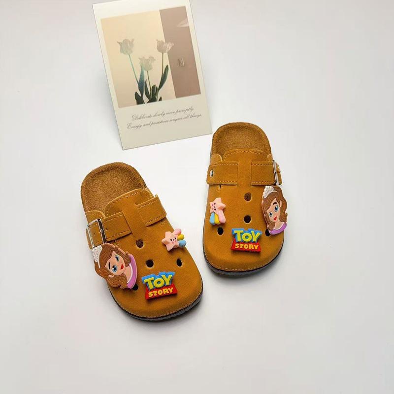 Medias Zapatillas de Verano Retro Unisex de Dibujos Animados Lindas para Niños Birkenstock con Suela Gruesa Antideslizante