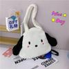 Tote Bag Korean Large Capacity Cartoon Puppy 2025 Plush Ins Cute Student Shoulder Backpack Plush Bag