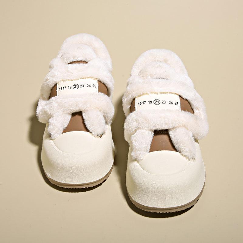 

Женские универсальные туфли с круглым носком на толстой подошве, новинка осени и зимы, на липучке, из вельвета, утепленные теплым хлопком 40 хаки