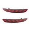 1 Pair Rear Reflector Car LED Rear Bumper Brake Light Dynamic Turn Signal Light For Mazda 3 Mazda3 Axela