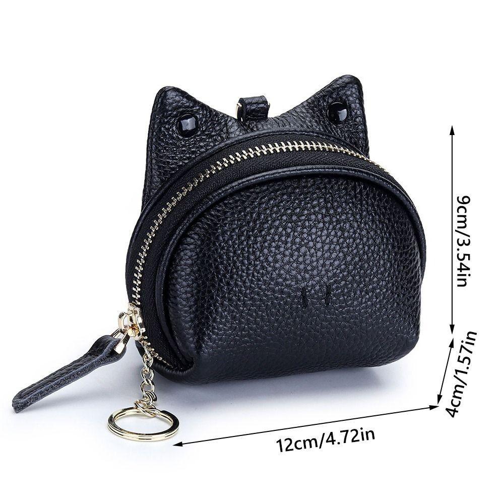 Minimalist Key Storage Small Bag Zipper Women's Leather Frog Coin Purse Storage Card Bag  Female