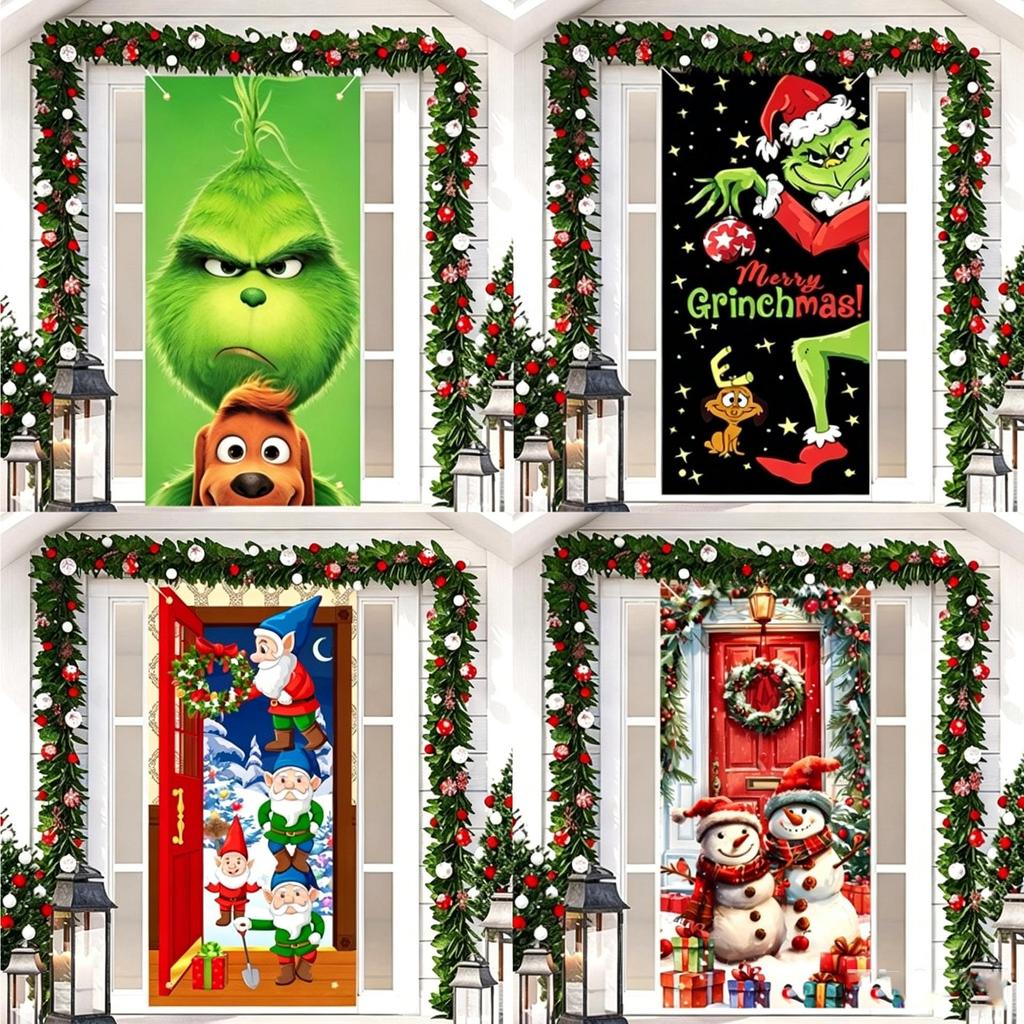 Santa Claus Christmas Hanging Cloth Background Decoration