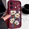 White Flower Pattern Case For Xiaomi Redmi Note 14 4G 13 Pro Plus Note 13 12 14 Pro 5G 11S 13C Soft TPU Silicone Phone Cover