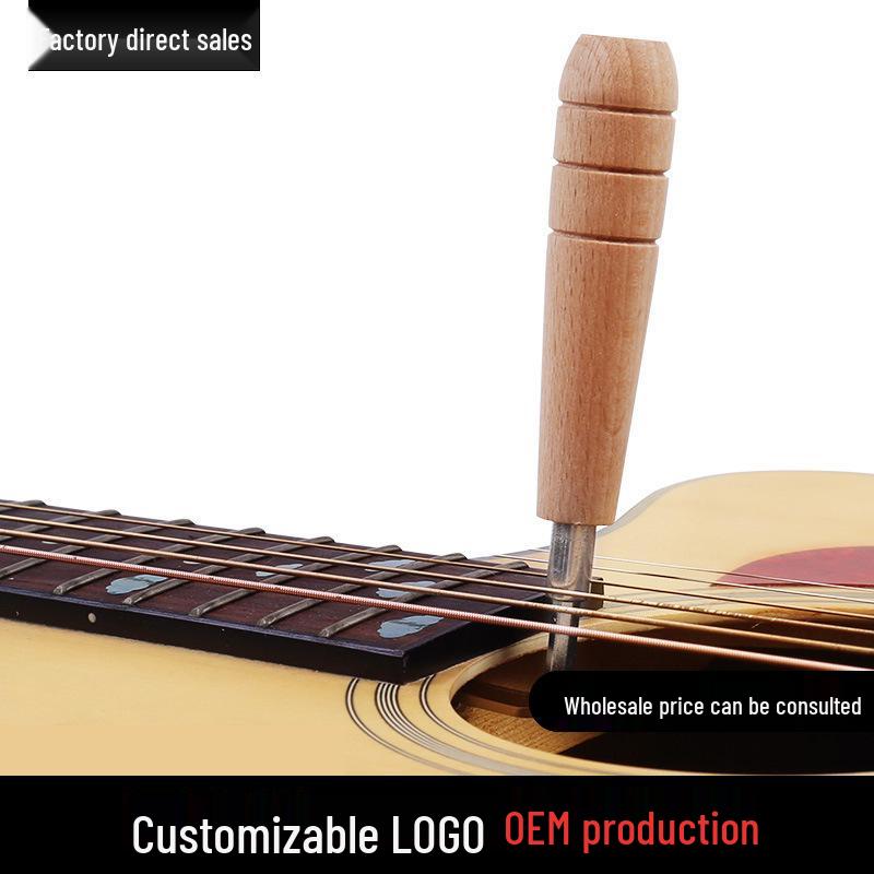 Acoustic Guitar String Tension Adjustment Tool with Metal and Solid Wood Wrench