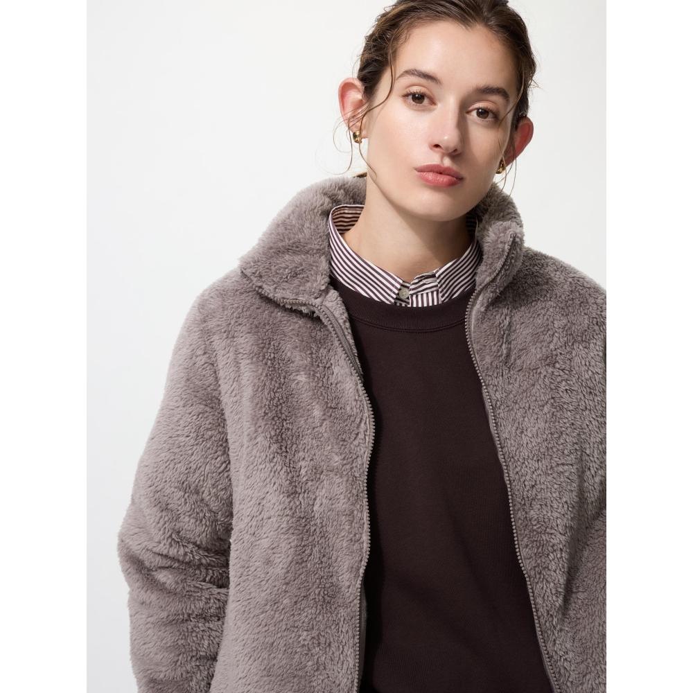 Uniqlo Japan Fur Leaf Fleece Full Zip Jacket