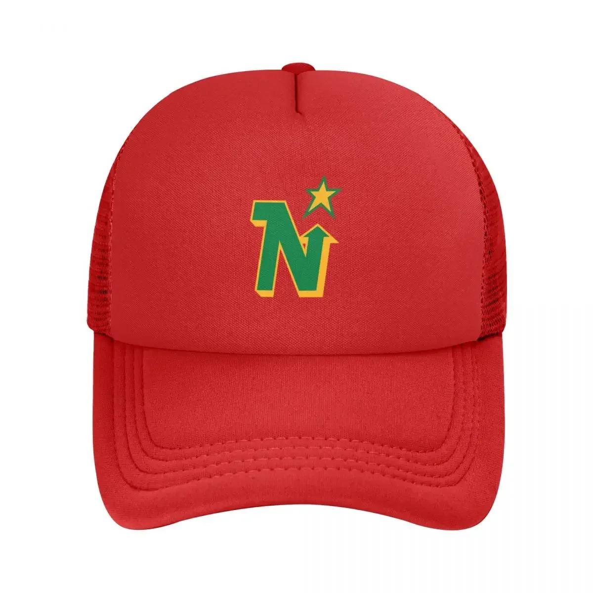 Defunct Hockey Team Minnesota North Stars Mesh Baseball Caps Snapback Baseball Hats Breathable Casual Casquette Outdoor Unisex One Size