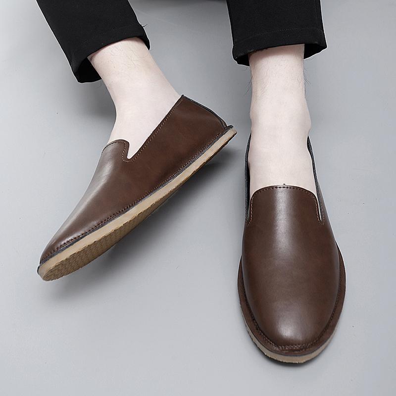 Casual men's leather shoes Comfortable and classic British style design Party Leisure Business Office Luxury adult shoes