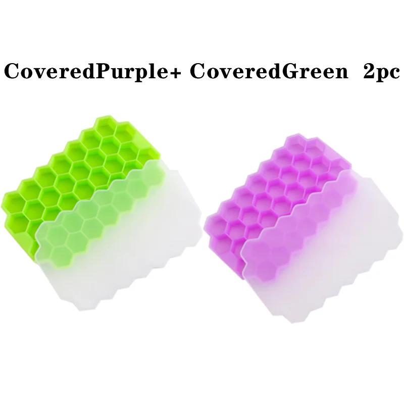 1/2/3/5Pcs Large Capacity Ice Tray Silicone Molds Honeycomb Ice Cube Molds For Chilled Drinks Whiskey Cocktails Food