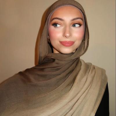 New Ombre Cotton Rayon Hijab Scarf Lady High Quality Wraps And Shawls Musulman Headband Islamic Headscarf Turban Ramadan Islam