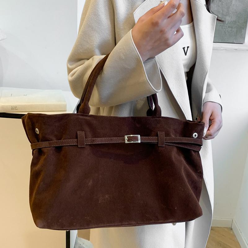 Tote Bag Ladies Autumn and Winter Large Capacity Retro Commuter Handbag Women Shoulder Bags