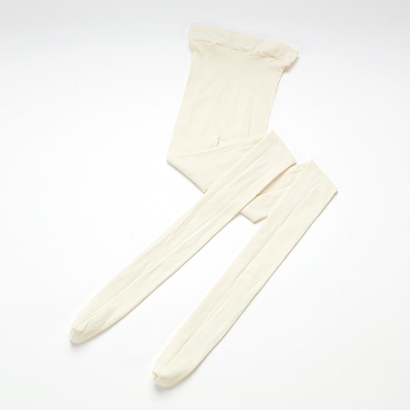 2025 Retro French Velvet Striped Women’s Pantyhose