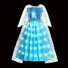 Vestito LED Luminoso per Bambina Ragazza Bambini Viola Verde Costume Cosplay Carnevale Festa di Compleanno Vestiti Costume di Halloween Abito da Ballo