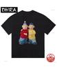 Fashion Trend Short Sleeve Anime Character Printed Pattern Softtshirt Round Neck Unisex Unisexs Casual Street Wear Popular Fashion