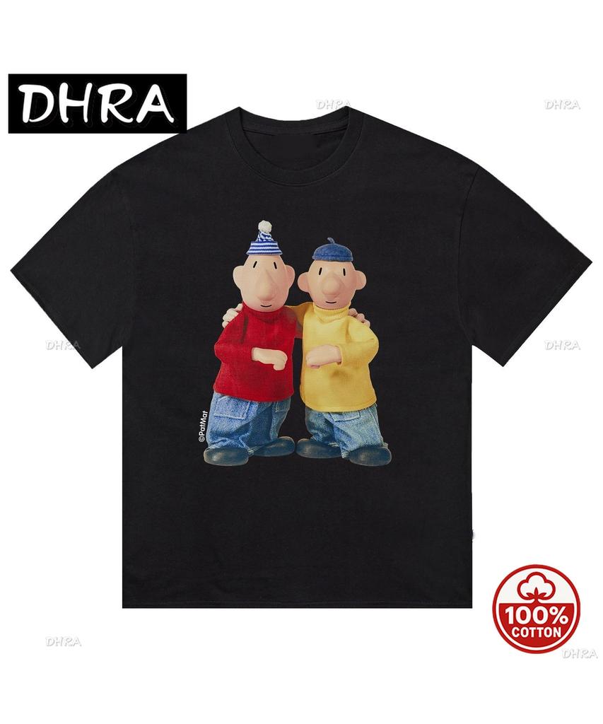 Fashion Trend Short Sleeve Anime Character Printed Pattern Softtshirt Round Neck Unisex Unisexs Casual Street Wear Popular Fashion