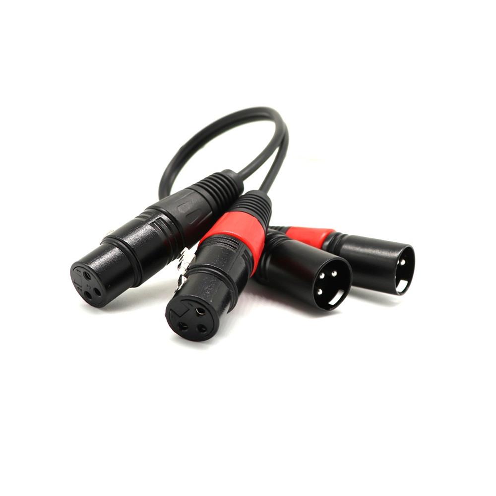 XLR Male To Female Microphone Cable, Balanced Twin, Shielded Audio