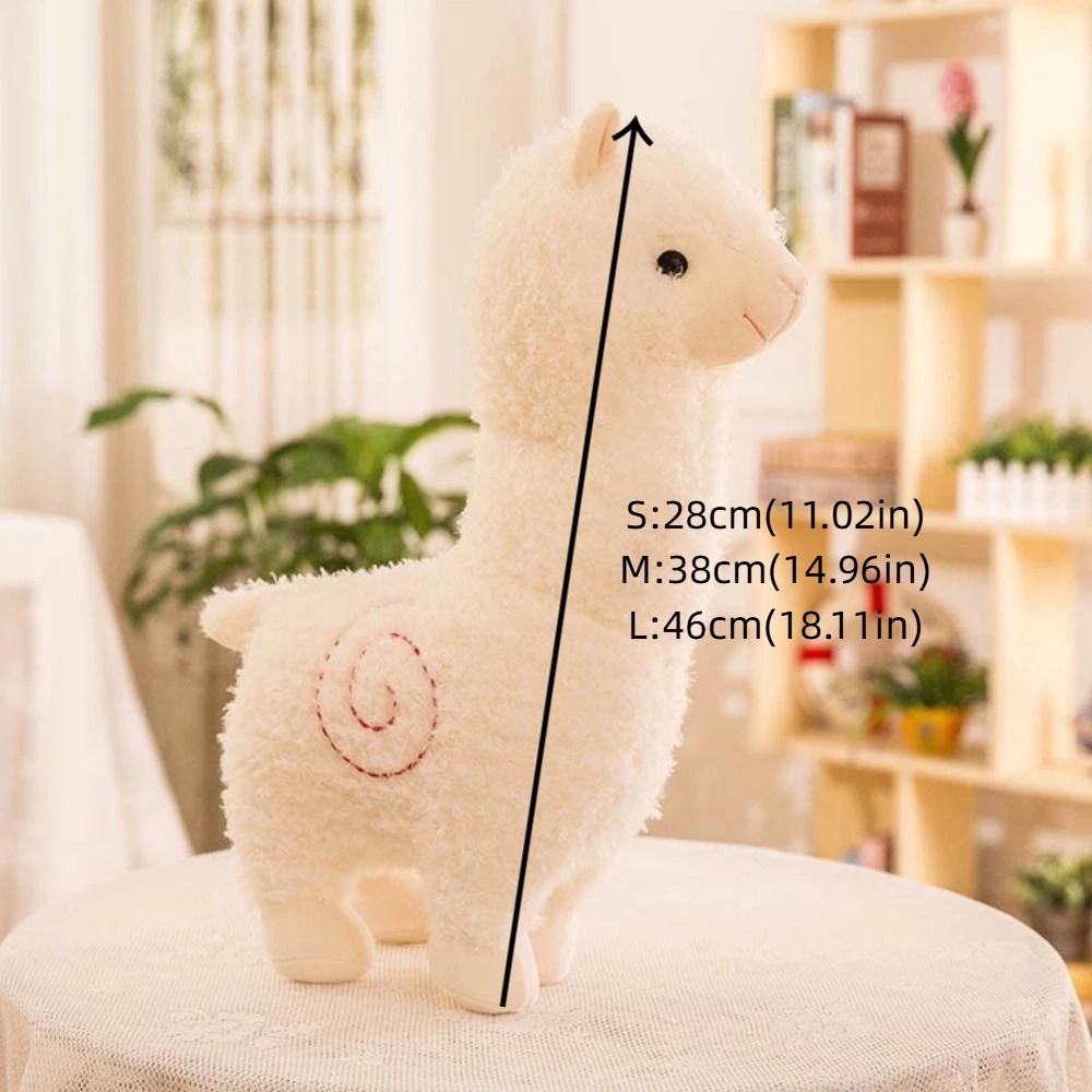 Soft Material Alpaca Plush Toy Children Gits Plush Toy Cute Sheep Llama Animal Dolls  Bed Decor