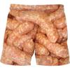 Men's Essential Casual Shorts Outdoor Wear Creative Food Colorful 3D Printed Shorts Loose Casual Plus Breathable Cool Summer Versatile Shorts