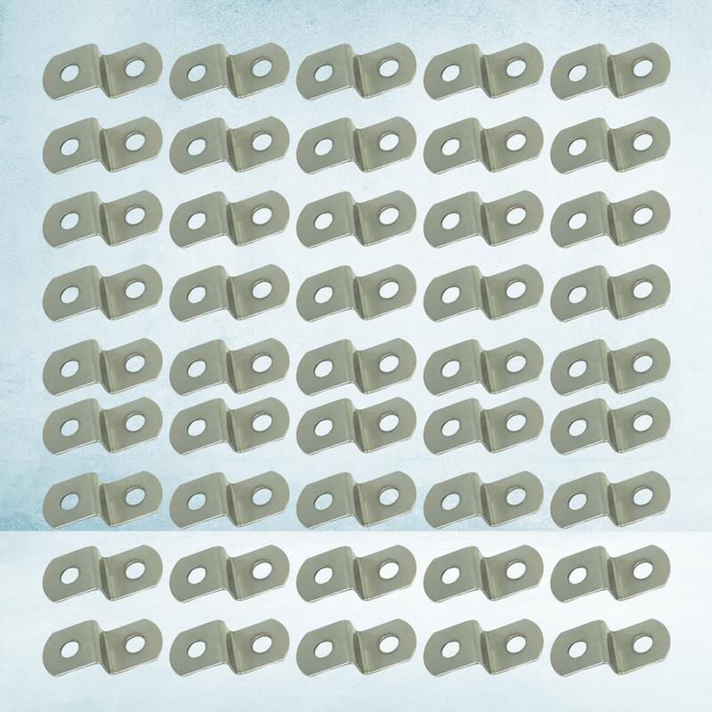 130Pcs Picture Frame Accessories Metal Back Plates Small Nails Angled Hooks Heavy Duty Picture Hanging Kit for Photo Frames
