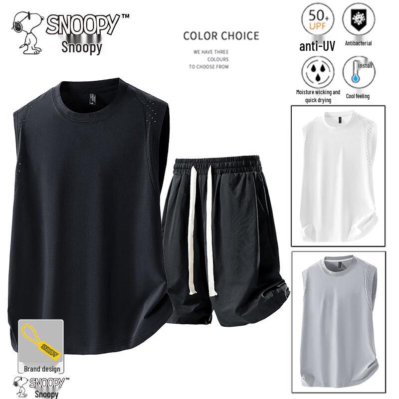 Snoopy Men s Summer Quick-Dry Lounge Set L
