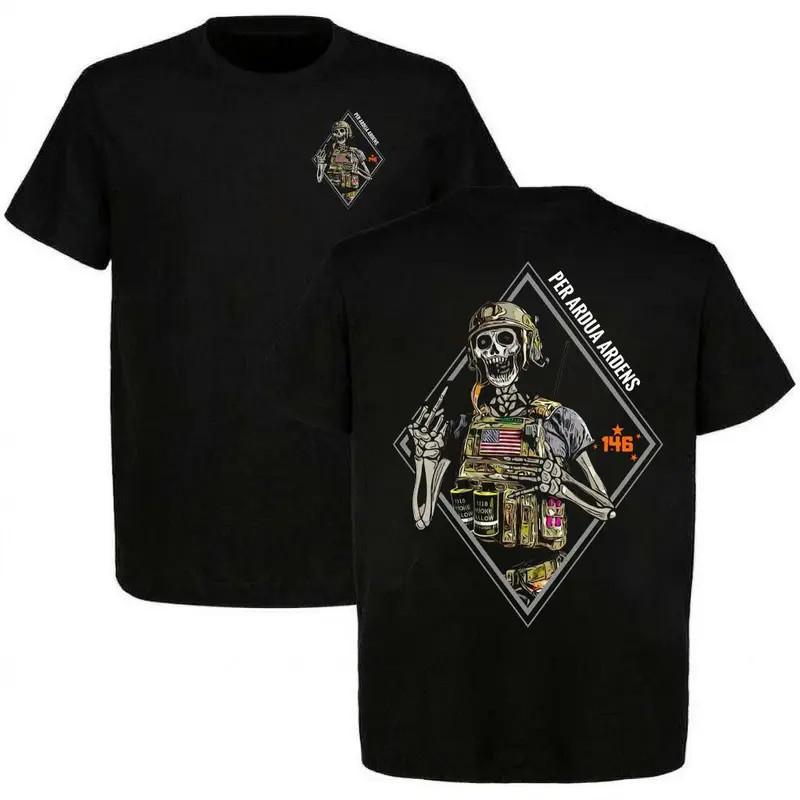 Tactical Skeleton Soldier Tee, Per Ardua Ardens 146, Military Skull Graphic Shir S разноцветный