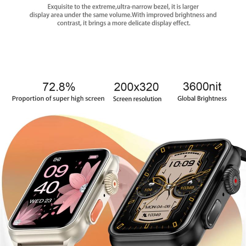 2025 Yeni Bluetooth Çağrı Akıllı Saat AI Sesli Asistan Fitness Takipçisi 1.57 İnç HD Ekran Akıllı Saat Erkek Kadın Android IOS İçin
