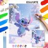 Stitch Oil Painting Hand Painting Coloring Painting Handmade Diy Home Decoration Gift