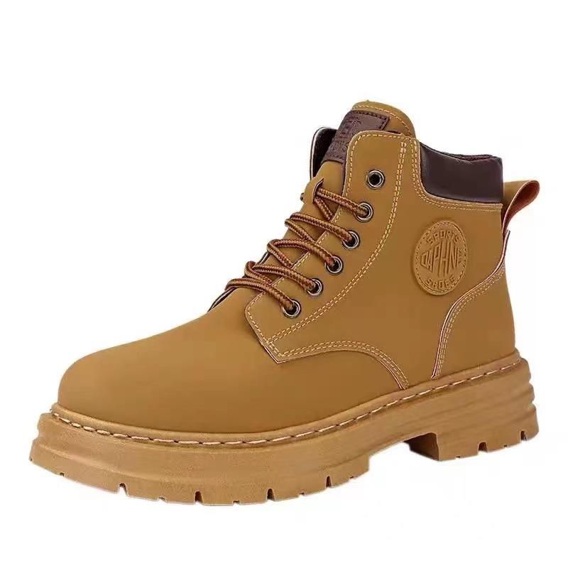 Martin boots men's new autumn and winter men's boots trendy versatile lace-up high-top casual trendy shoes