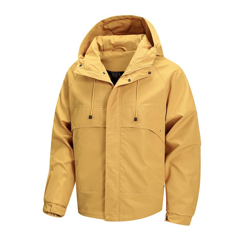 Giacca Casual Nuova per Primavera e Autunno Giacca con Cappuccio Giacca da Uomo Uomo