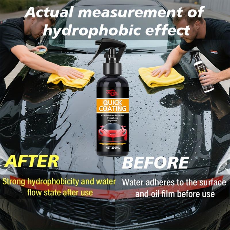 New 200ml Car Ceramic Nano Wax Coating - Automatic Nano-crystal Waterproof and Scratch-resistant Polishing Repair, Long-lasting