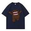 Domo Kun Cotton Cozy Oversized T-Shirt Trendy Casual T Shirt for Mens Women Summer Y2K  Loose Printed T-shrit