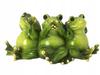 Decorative Figurine Three Wise Green Frogs As a Gift