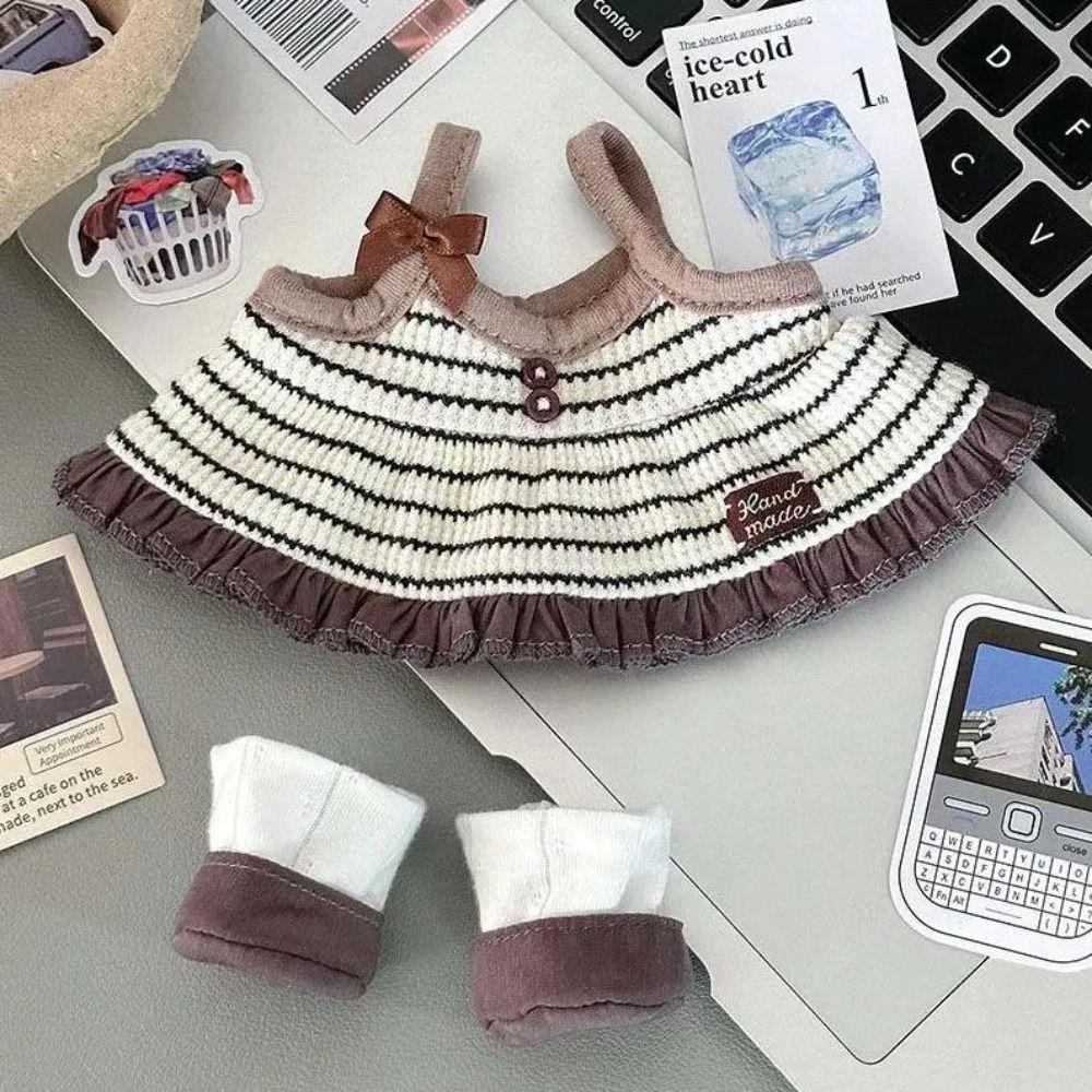 Lovely Design 20CM Cotton Doll Clothes Cartoon Cotton Plush Dolls Skirt  Children's Gift