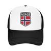 Summer Sun Hats National Norge  Baseball Cap  Fashion Trucker Hat Summer Women Unisex Outdoor Gym Baseball Caps